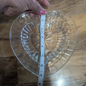 Clear Heart-Shaped Glass Bowl